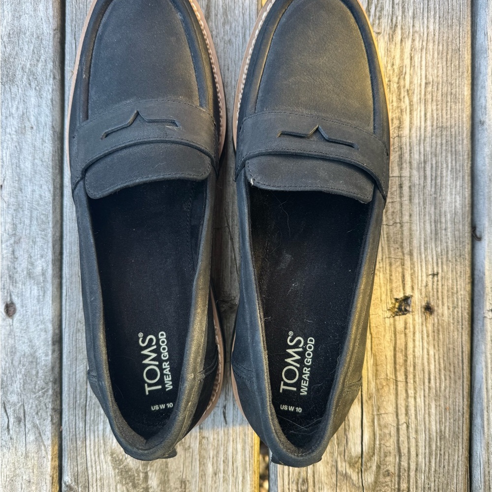 Toms Navy Loafers for Women